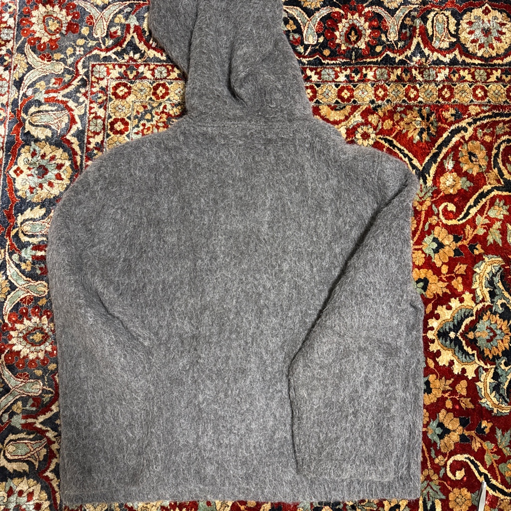 OUR LEGACY FULLZIP HOOD MOLE GREY MOHAIR - ARCHIVESTOCK