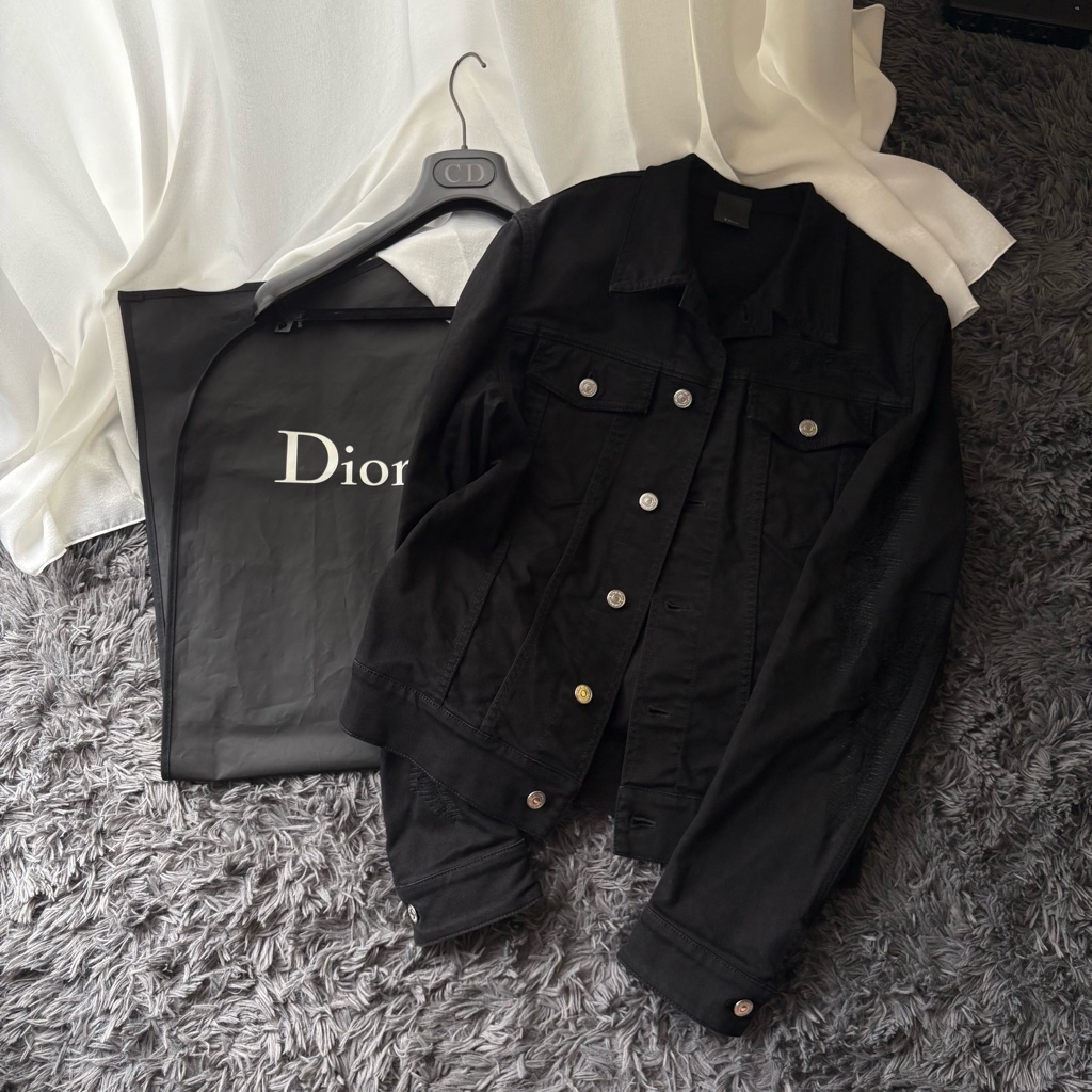 ✓Dior homme 17SS デストロイ ダメージ加工 デニムジャケット dior homme 17ss destroy denim jacket 46 - ARCHIVESTOCK