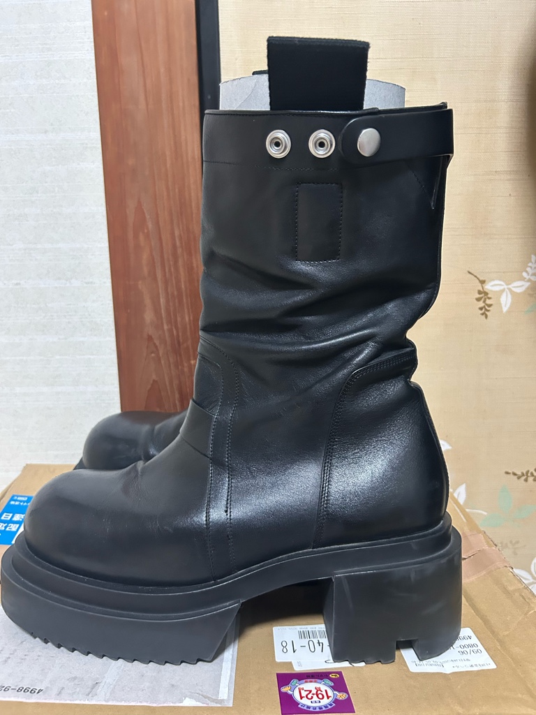 rick owens 24fw pull on bogun boots 43 Rick Owens Pull On Bogun