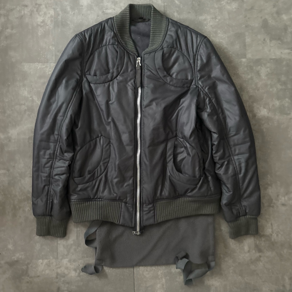 本人期　helmut lang 03aw エプロンbomber jacket HELMUT LANG 2003 エプロンボンバージャケット ボンテージ - ARCHIVESTOCK