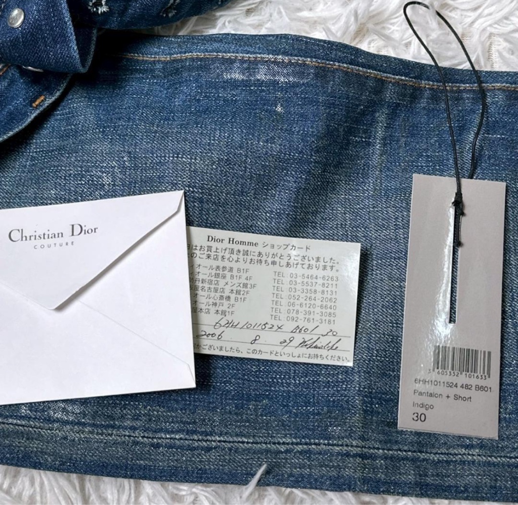 タグありDior homme ラスター デニム 爪痕 エディ期 aw06 - ARCHIVESTOCK
