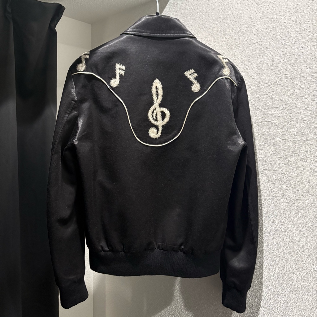 Saint Laurent ミュージックノート 刺繍ジャケット 16aw Saint Laurent ミュージックノート 刺繍ジャケット 16aw Saint Laurent