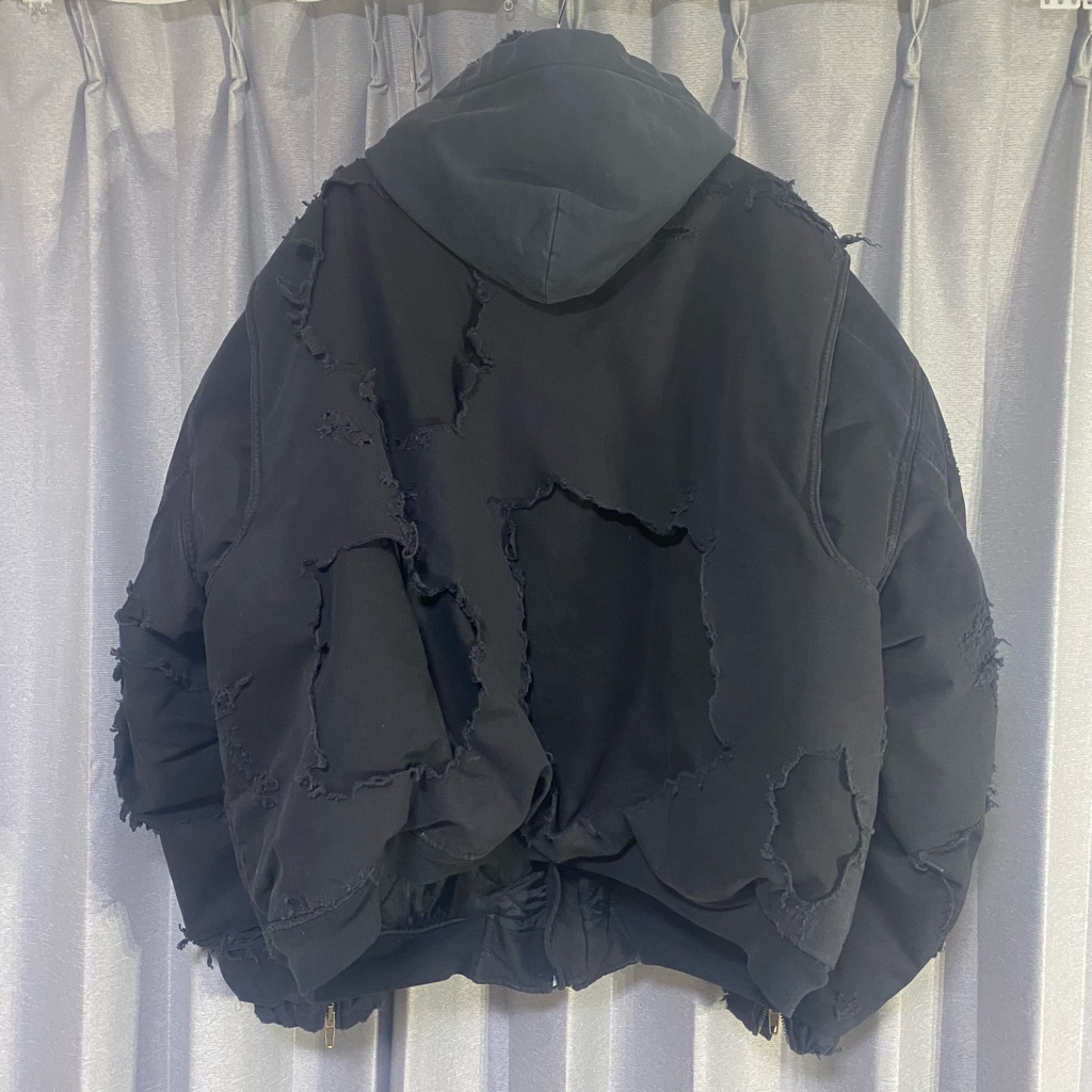 BALENCIAGA バレンシアガ 21夏 デストロイ ボンバー ジャケット BALENCIAGA バレンシアガ 21夏 デストロイ ボンバー ジャケット 【公式