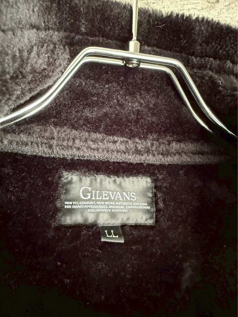 Rare Japanese Label Y2K GILEVANS Archive Black Fur-Hooded Gimmick