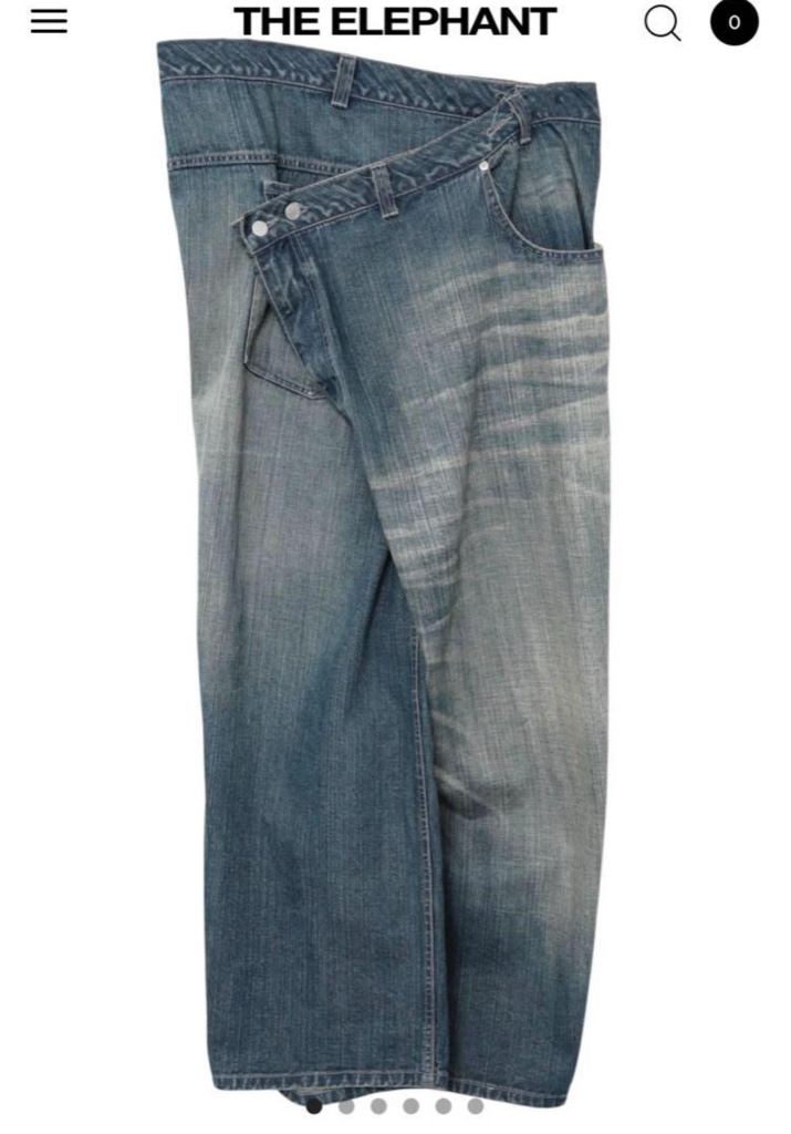 ORIMI OVERLAP BUGGY DENIM PANTS - ARCHIVESTOCK