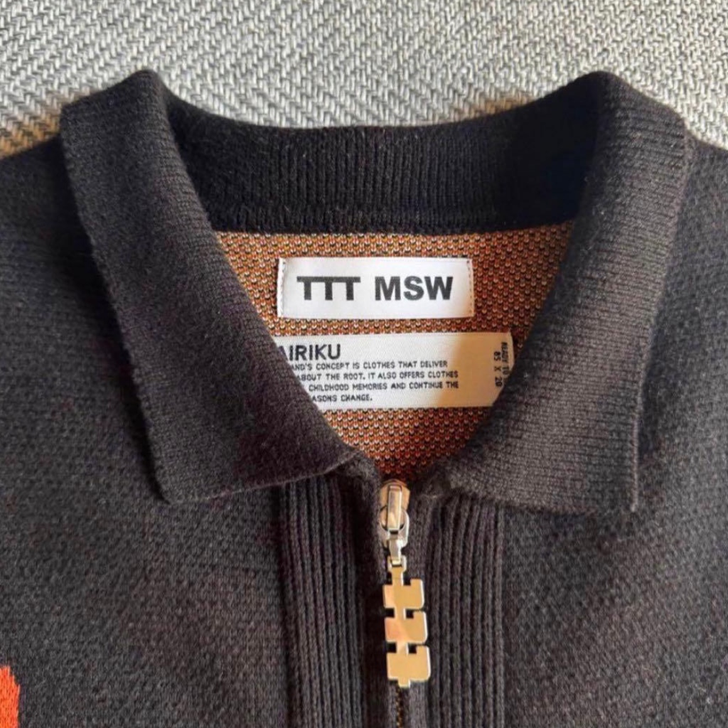 DAIRIKU × TTTMSW Ska Zip up DAIRIKU × TTT MSW Ska Zip up Knit Polo
