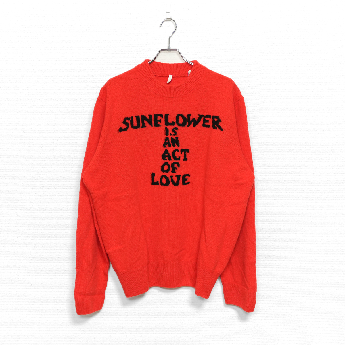 SUNFLOWER MOON LOVE KNIT RED - ARCHIVESTOCK