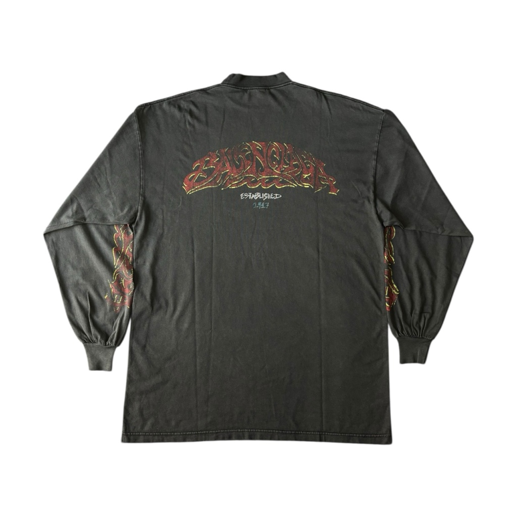BALENCIAGA 23AW OFF SHORE ロングTシャツ BALENCIAGA 23AW OFFSHORE ロングスリーブTシャツ - ARCHIVESTOCK