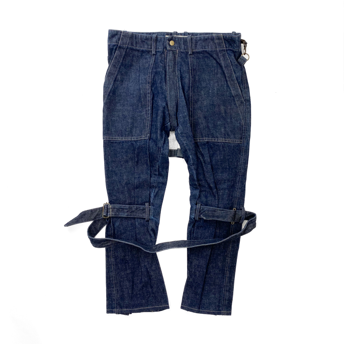 BEAUTY:BEAST BONDAGE DENIM PANTS - ARCHIVESTOCK