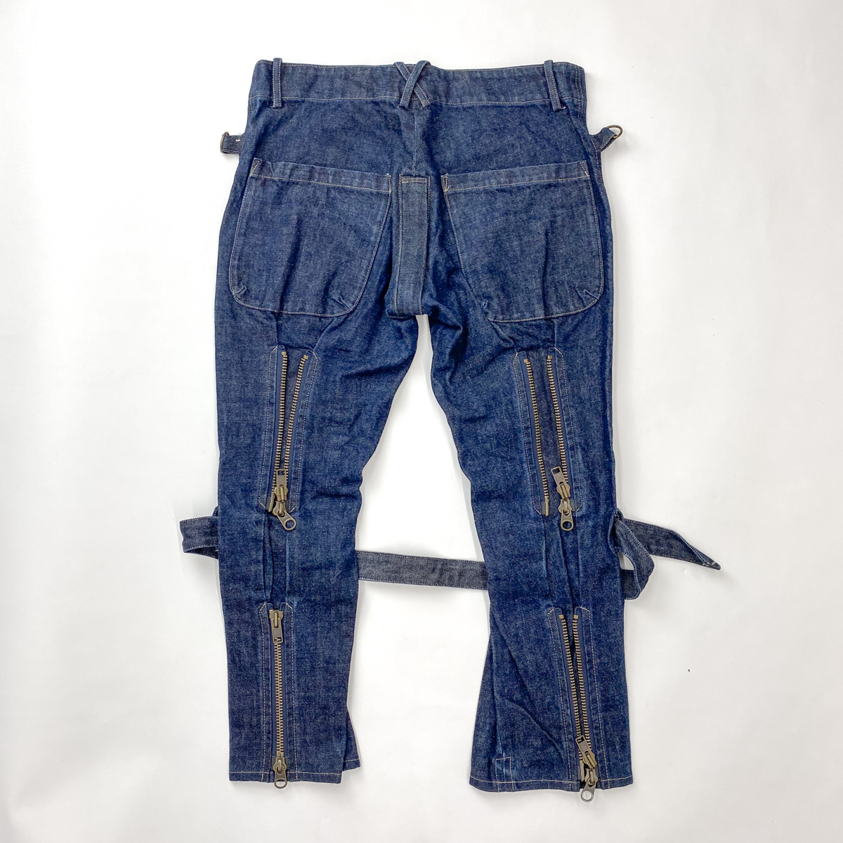 BEAUTY:BEAST BONDAGE DENIM PANTS - ARCHIVESTOCK
