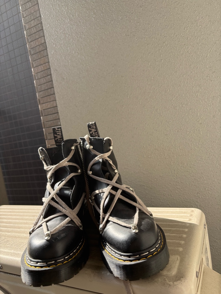 初期】【希少】【アーカイブ】Dr. Martens × Rick Owens コラボ ブーツ 初期】【希少】【アーカイブ】Dr. Martens × Rick Owens コラボ ブーツ