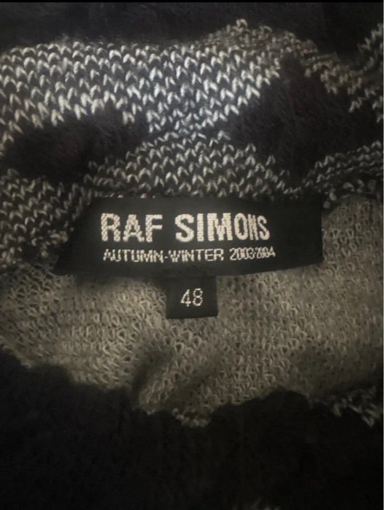 RAF SIMONS archive 03aw CLOSER期 ノルディック柄 タートルネック