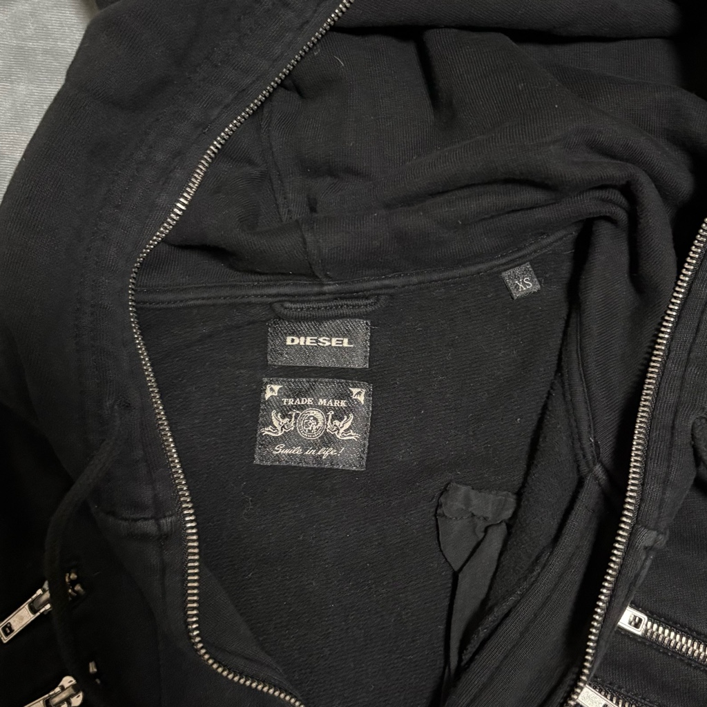 00s DIESEL gimmick zip hoodie - ARCHIVESTOCK