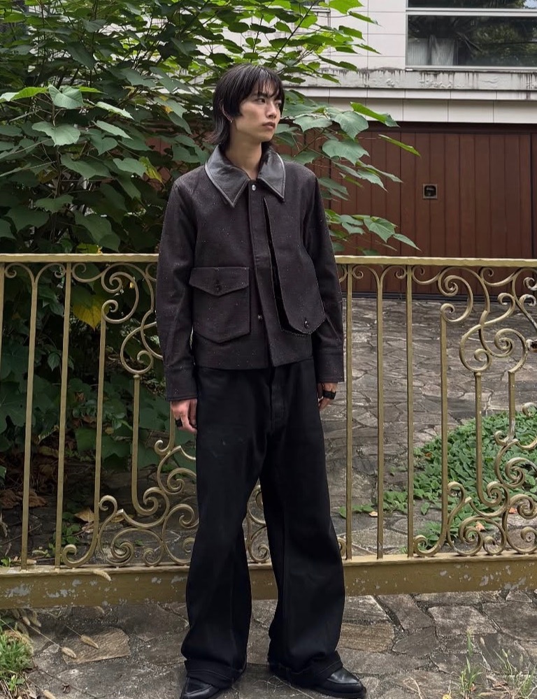 NULLUS 25AW PEELED OFF JACKET BROWN深水光太 NULLUS】25AW PEELED OFF JACKET IN BROWNの通販 by R.Phoenix｜ラクマ