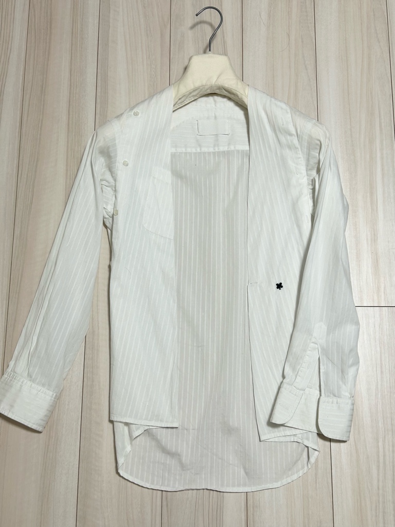 メゾンマルタンマルジェラ 2001SS オーバーサイズ期 再構築平面シャツ 40 メゾン マルタンマルジェラ 2001SS オーバーサイズ期 再構築平面シャツ