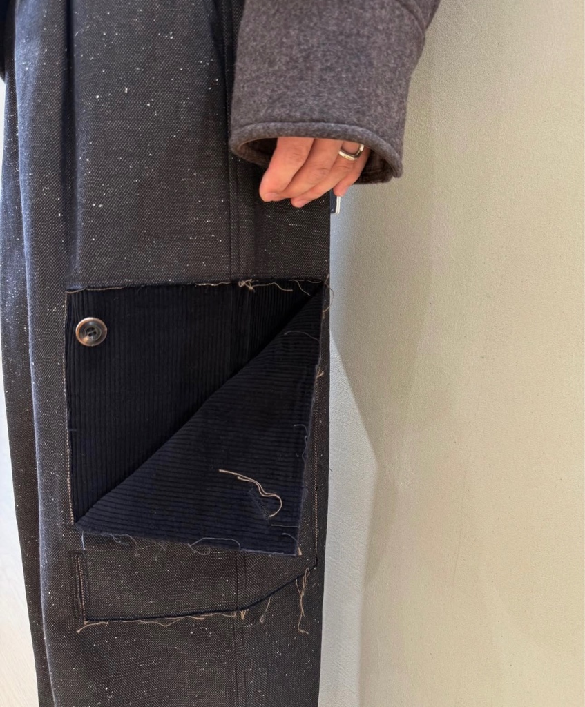 NULLUS 25AW PEELED OFF CARGO TROUSER BROWN 深水光太 - ARCHIVESTOCK