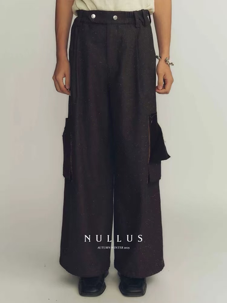 NULLUS 25AW PEELED OFF CARGO TROUSER BROWN 深水光太 - ARCHIVESTOCK