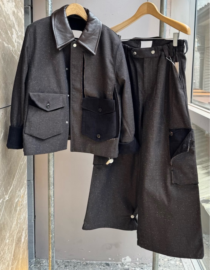 NULLUS 25AW PEELED OFF CARGO TROUSER BROWN 深水光太 - ARCHIVESTOCK