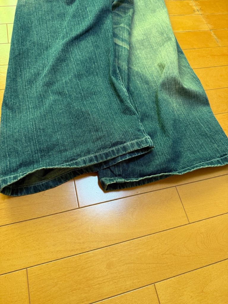 ORIMI OVERLAP BUGGY DENIM PANTS - ARCHIVESTOCK
