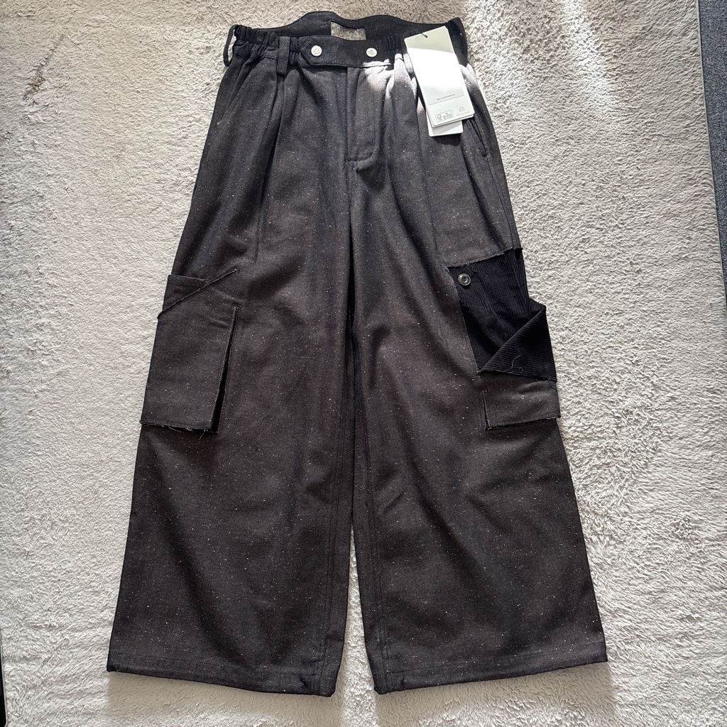 NULLUS 25AW PEELED OFF CARGO TROUSER BROWN 深水光太 - ARCHIVESTOCK