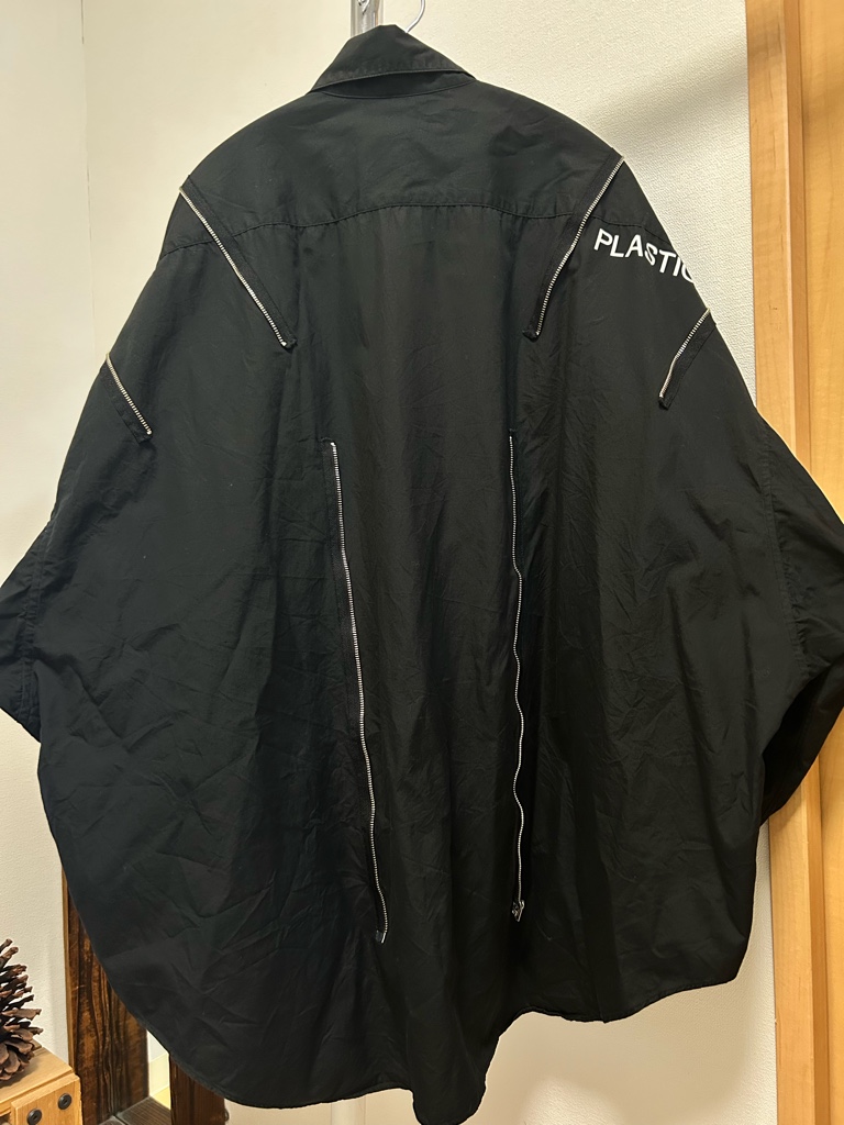 ALMOSTBLACK 18ss ZIP DESIGN SHIRT - ARCHIVESTOCK