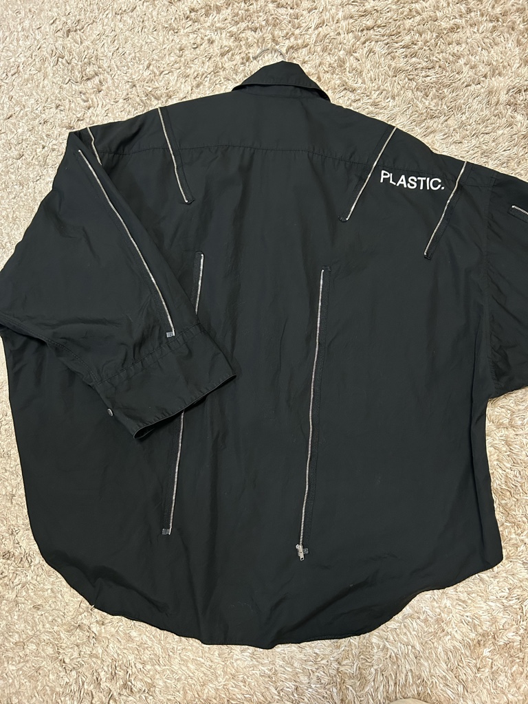 ALMOSTBLACK 18ss ZIP DESIGN SHIRT - ARCHIVESTOCK
