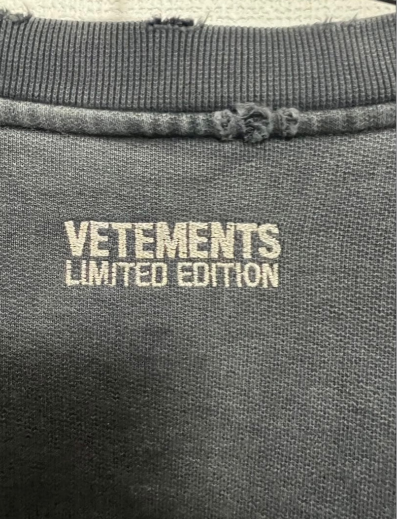 vetements 22aw オリジナル 刺繍 スウェット - ARCHIVESTOCK