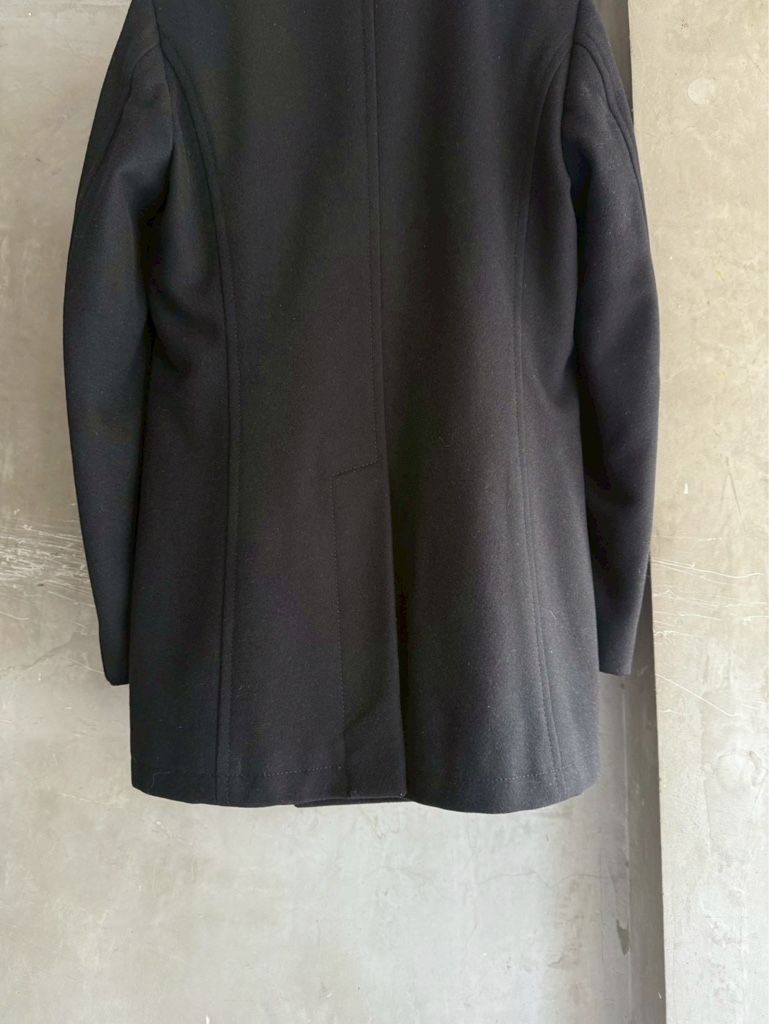 DOLCE&GABBANA 2003AW Archive Black Double-Zip Melton Peacoat