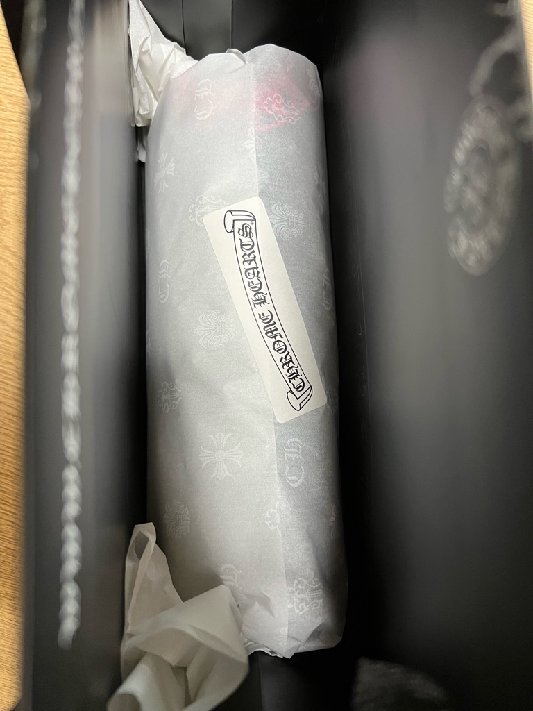 【新作】M クロムハーツ　袖フローラル　バックホースシュー　長袖　ピンク　未使用 shopbring_1725k130005