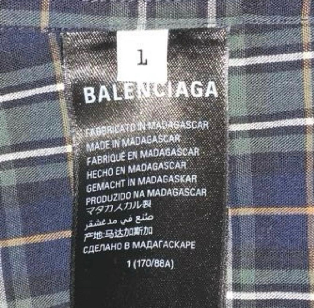 test BALENCIAGA 23AW バックロゴ チェックシャツ BALENCIAGA 23AW Check shirts / バレンシアガ バックロゴ チェック