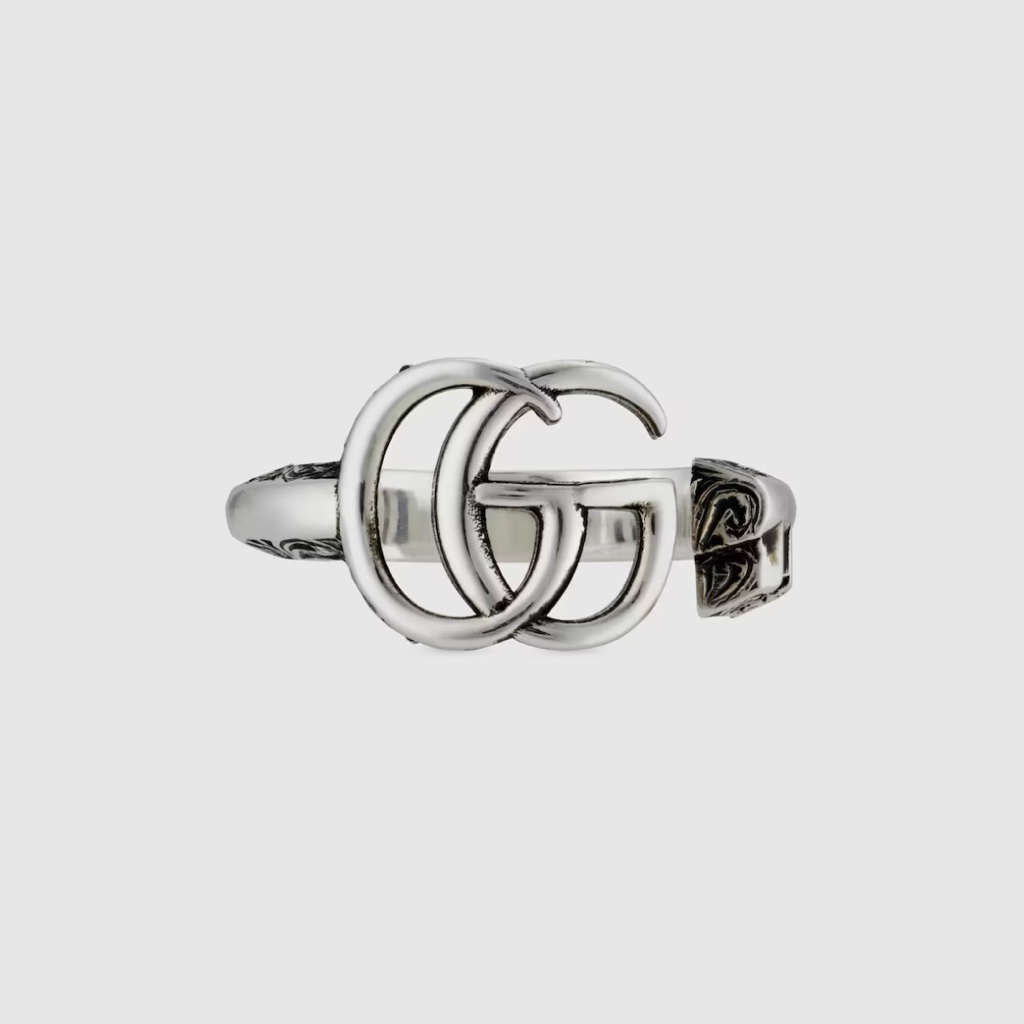 GUCCI ダブルG キーモチーフ リング グッチ 16号 シルバー 925