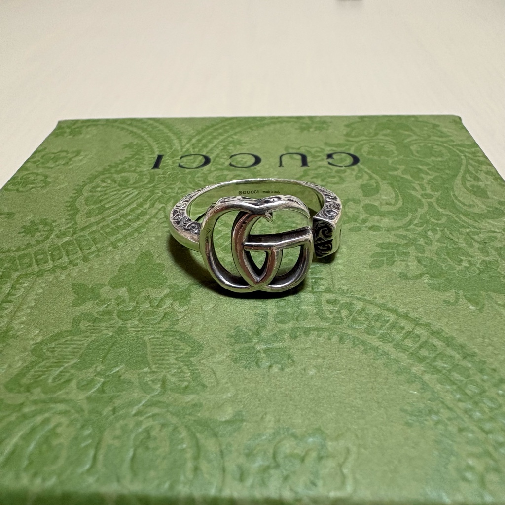 GUCCI ダブルG キーモチーフ リング グッチ 16号 シルバー 925
