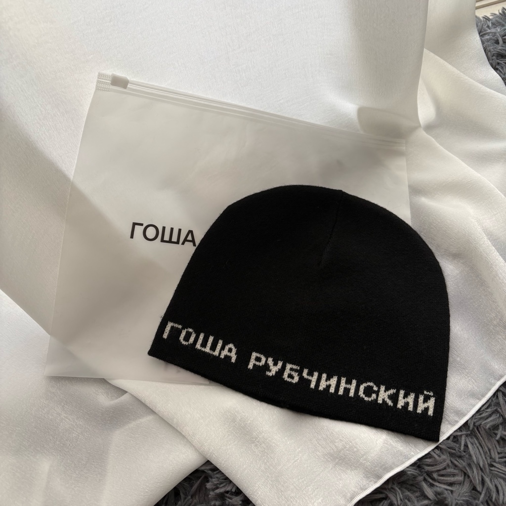gosha rubchinskiy 25fw beanie black - ARCHIVESTOCK