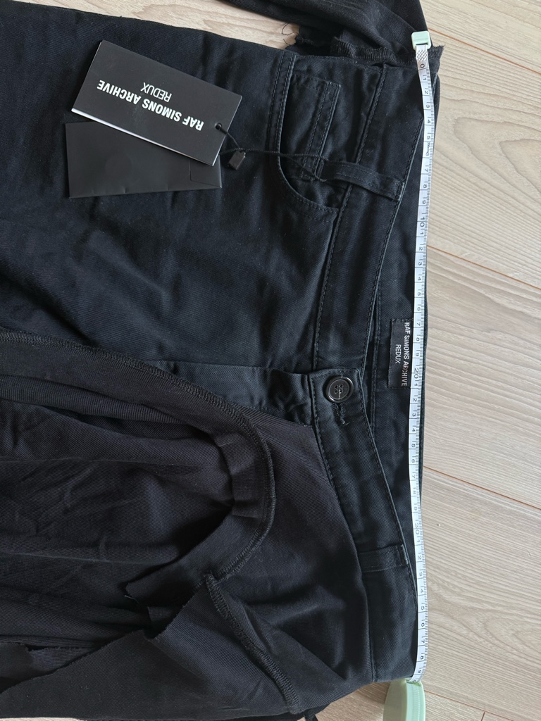 Raf Simons Archive Redux AW04 T-Shirt Layered Slim Leg Jeans Black