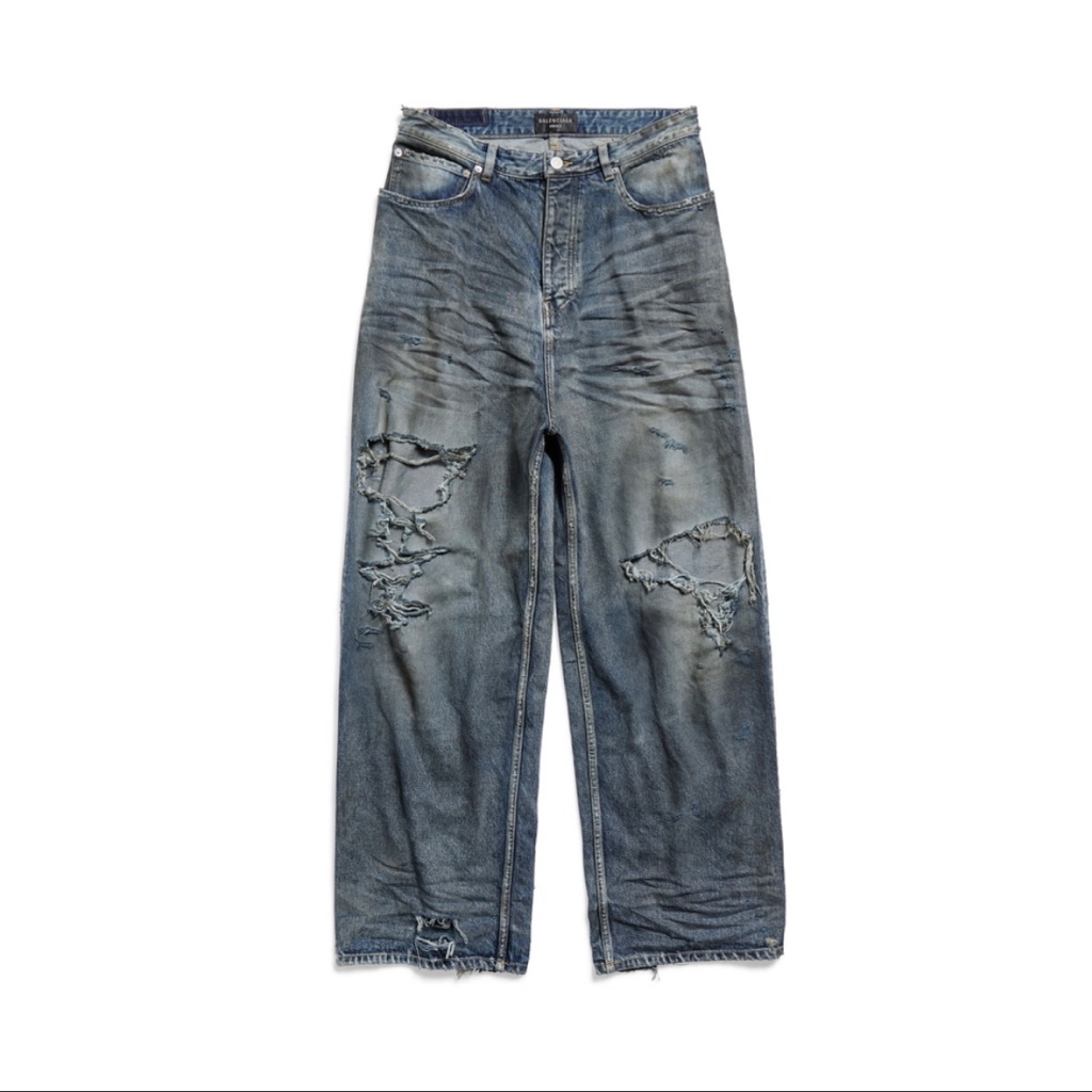 BALENCIAGA バレンシアガ 23ss デストロイバギーデニム M - ARCHIVESTOCK