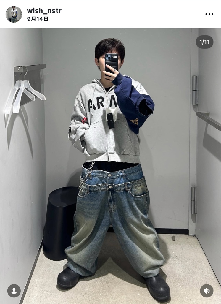 PROJECT G/R Layered Pants Blue 3レイヤードデニムパンツ （現