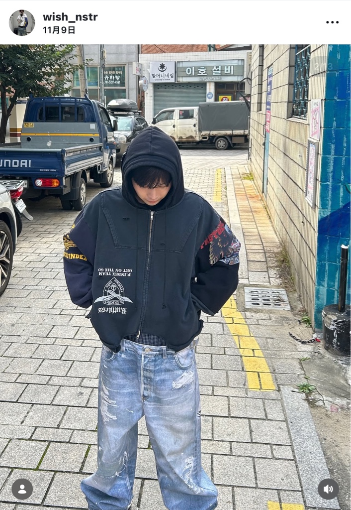 Protocol Index UPSIDE DOWN ZIP HOODIE / MULTI BLK ジップパーカー