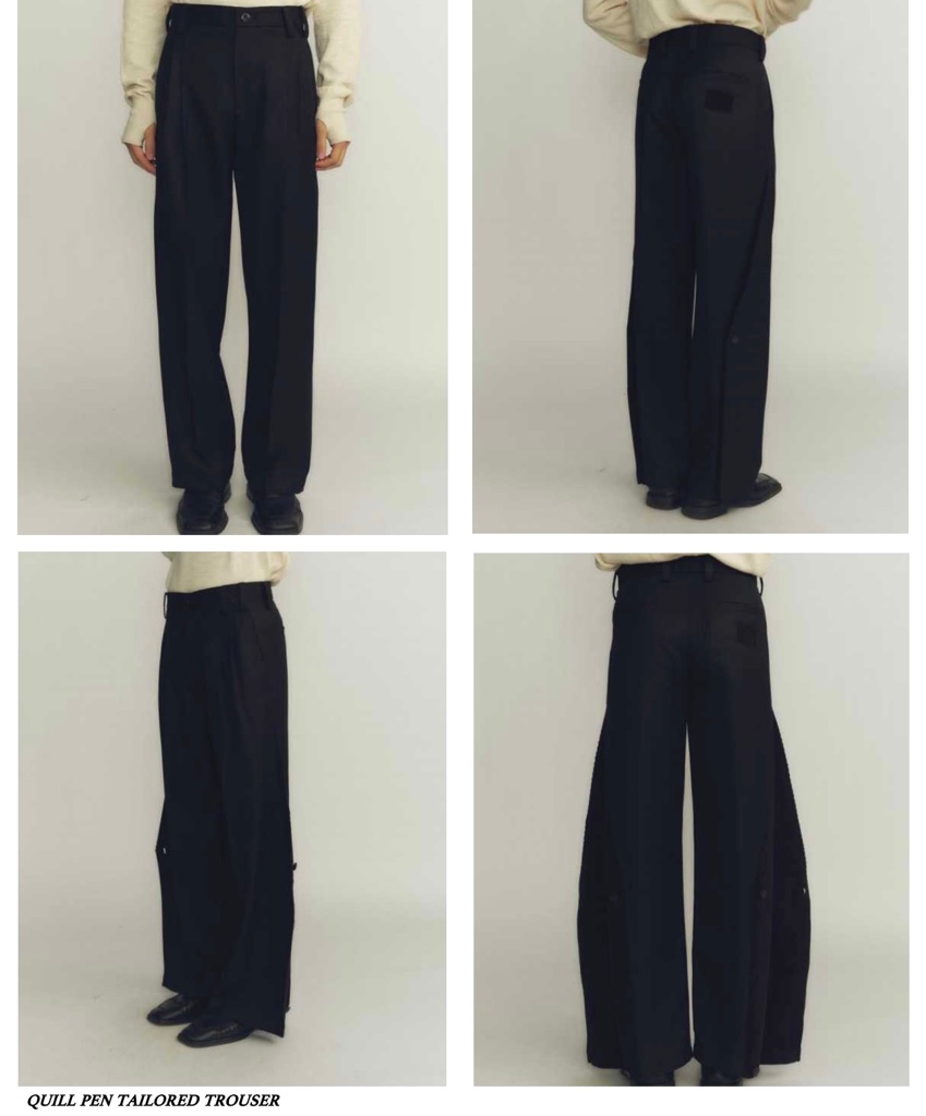 NULLUS AW25 Quill Pen Tailored Trouser 1 - ARCHIVESTOCK