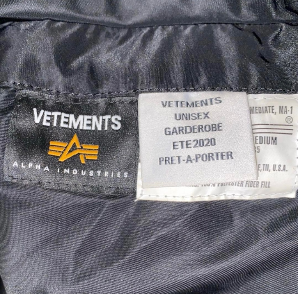 VETEMENTS Motorcycle Bomber Jacket / ヴェトモン アルファ