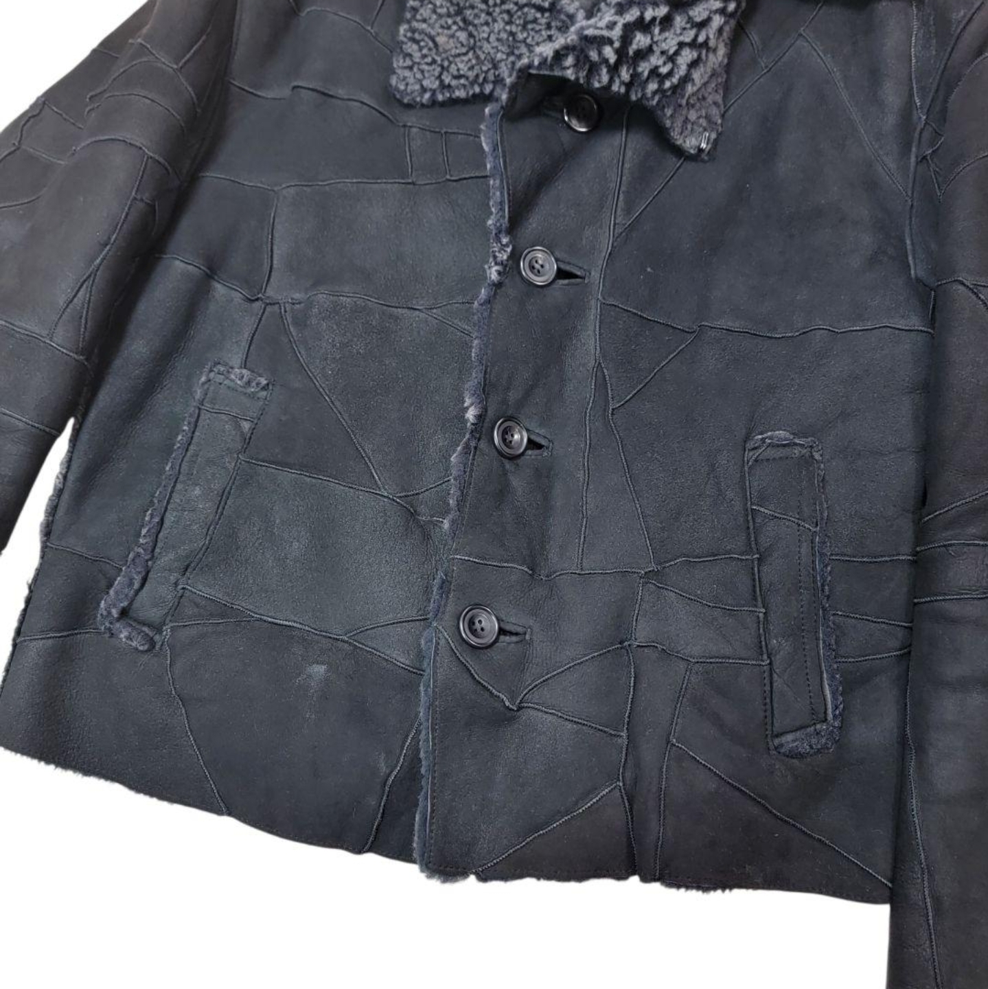 定価約80万 当時物 ヨシユキコニシ 羊革 ドン小西 ムートンコート L