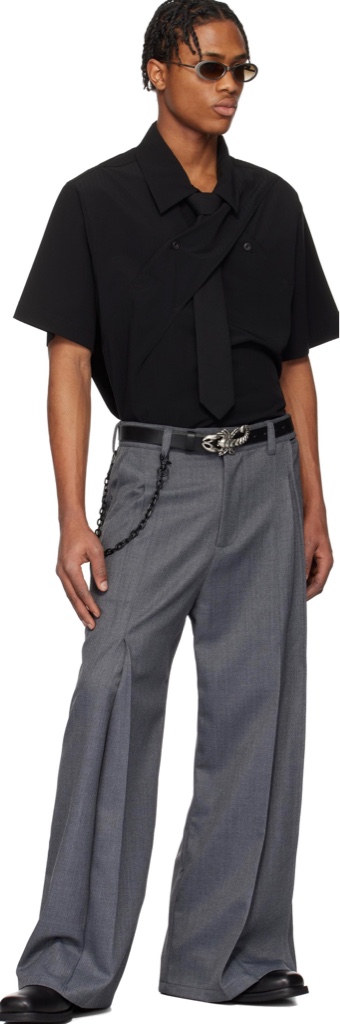 NULLUS 25ss Belted Pleated Trouser深水光太 NULLUS 25ss Belted Large Pleated Trousers サイズ1 - ARCHIVESTOCK
