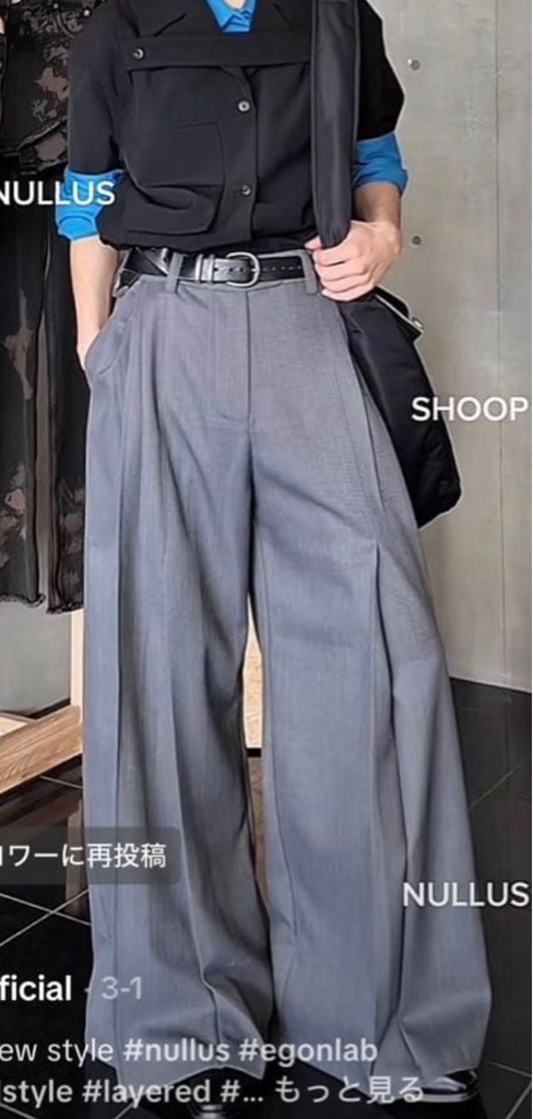 NULLUS 25ss Belted Large Pleated Trousers サイズ1 - ARCHIVESTOCK