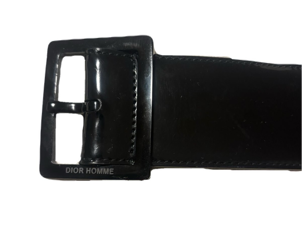 Dior HOMME エディ期 パテントレザー ベルト - ARCHIVESTOCK