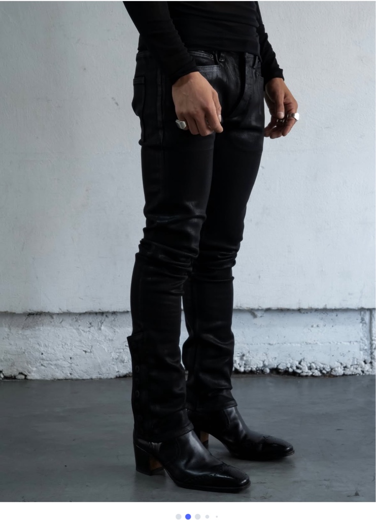 NO MASS PROD 012GLM WAXED SKINNY JEANS M - ARCHIVESTOCK