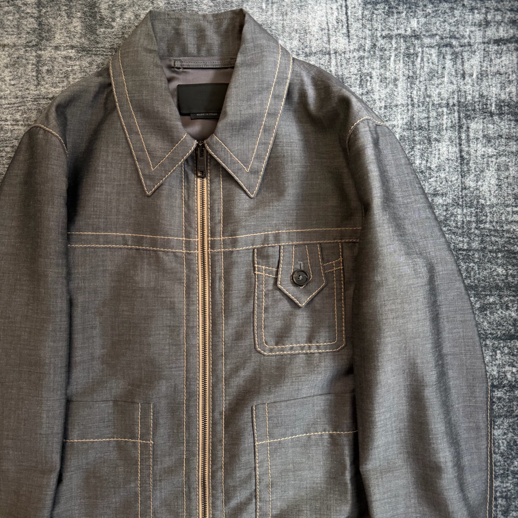 prada 15ss ステッチブルゾン - ARCHIVESTOCK