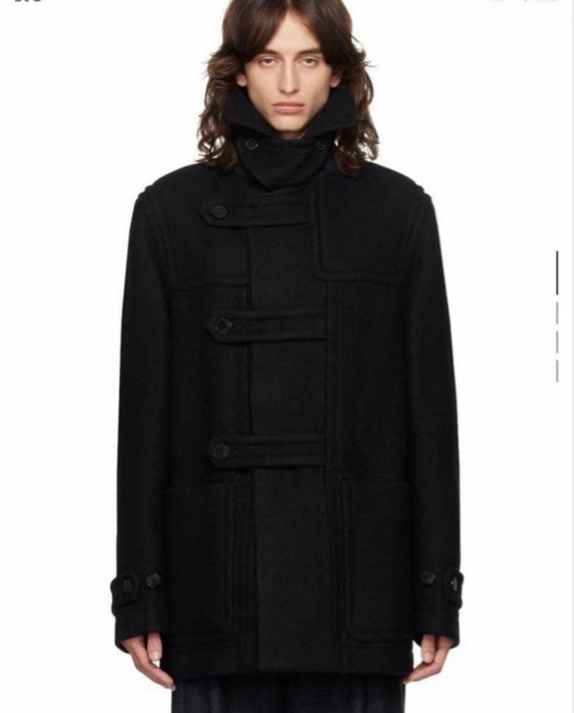 Dries Van Noten コート21aw ブラック dries van noten 24aw ブラック クロップド ダッフルコート - ARCHIVESTOCK