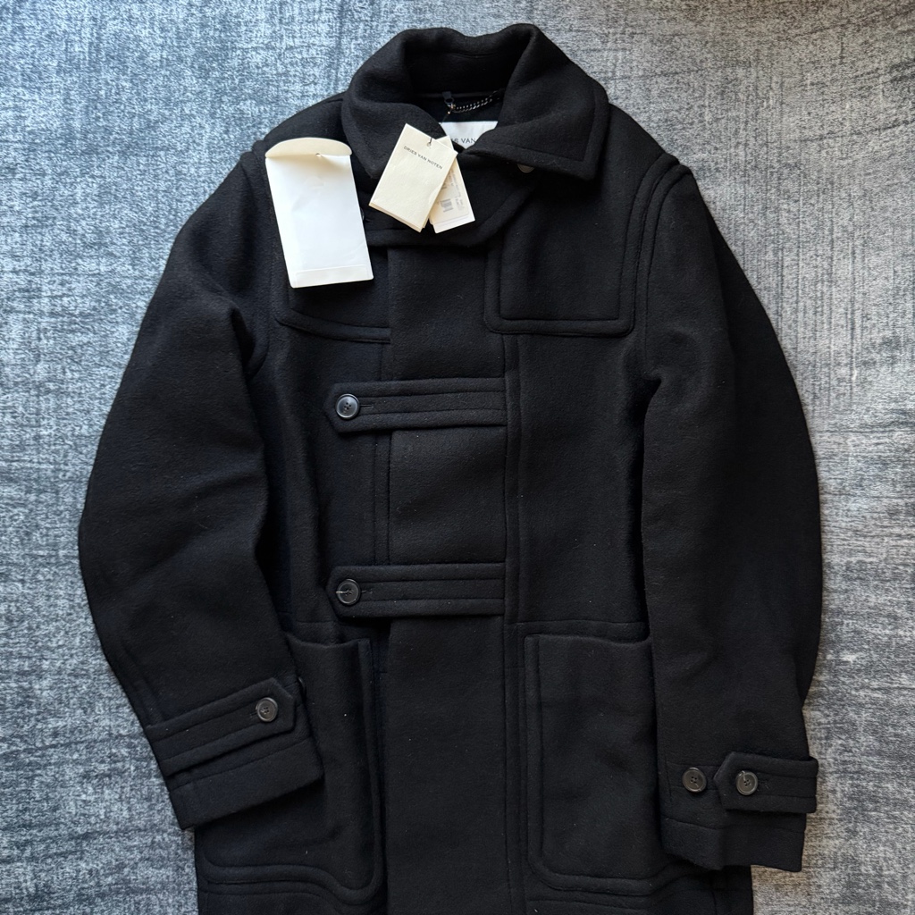 dries van noten 24aw ブラック クロップド ダッフルコート - ARCHIVESTOCK