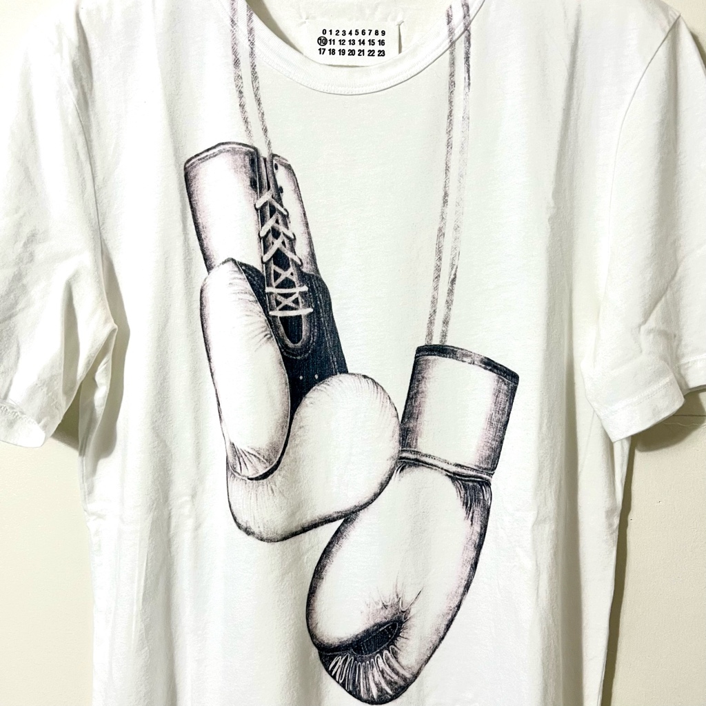 試着1回 マルタンマルジェラ 2007SS ボクシンググローブ Tシャツ 48 