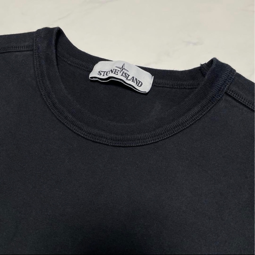 STONE ISLAND リブスウェット ブラック 【確実正規品】 - ARCHIVESTOCK