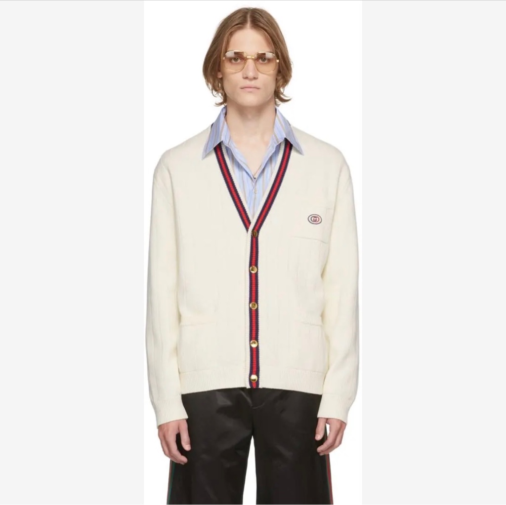元値23万】GUCCI コットンニット Vネックカーディガン - ARCHIVESTOCK